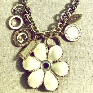 Guess charm necklace & bangle bracelets